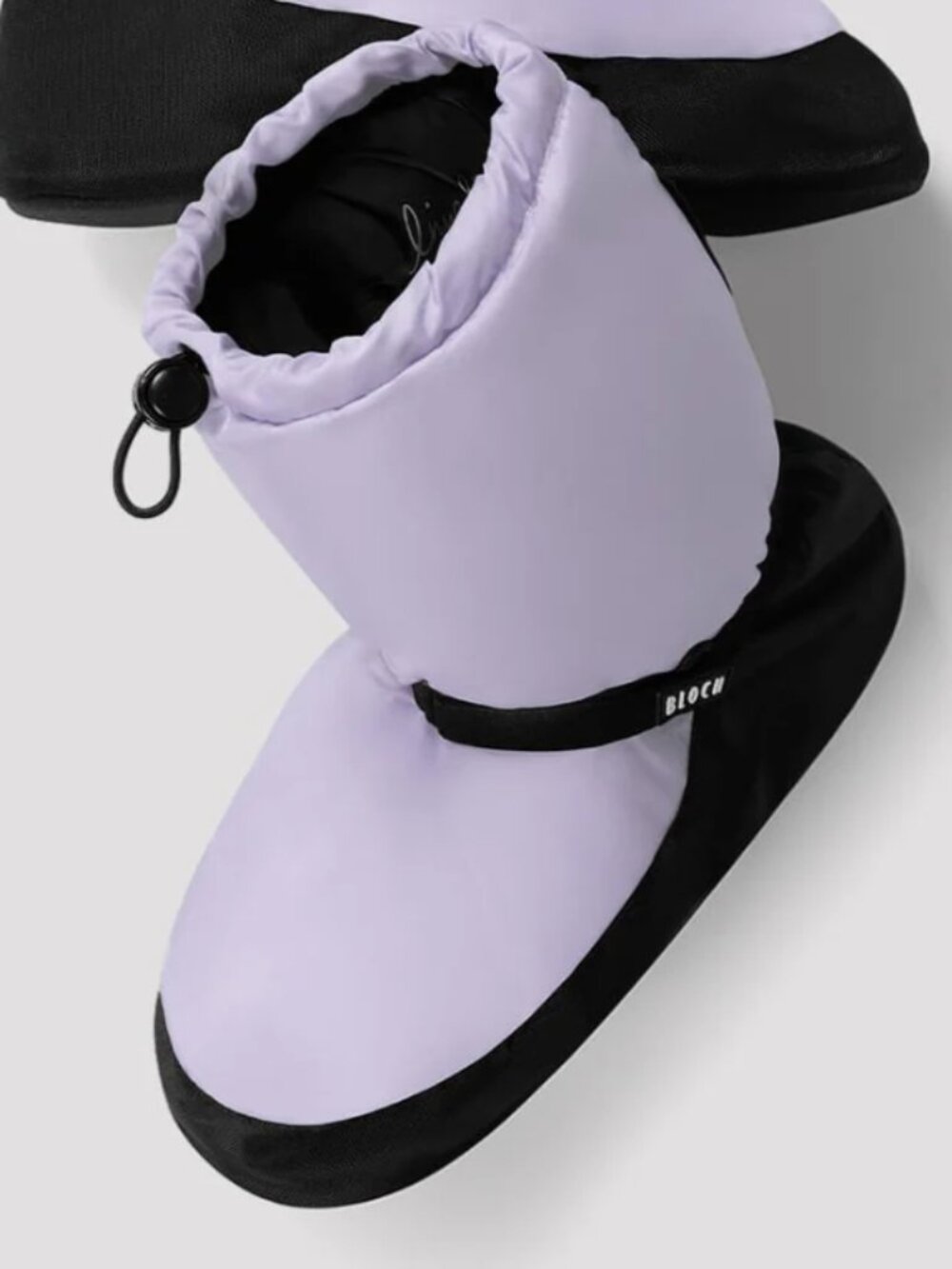 Bloch EUC grey/black dancer warm up booties size M 7/8 ballet jazz theatre